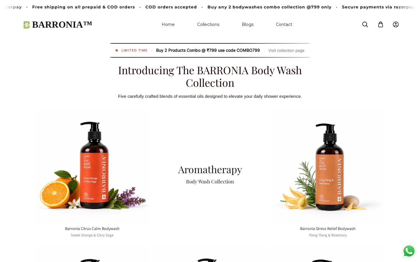 barronia.com homepage screenshot