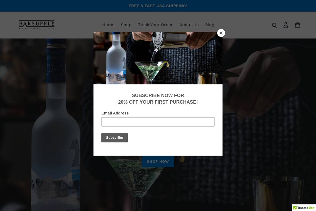 barsupplynyc.com homepage screenshot