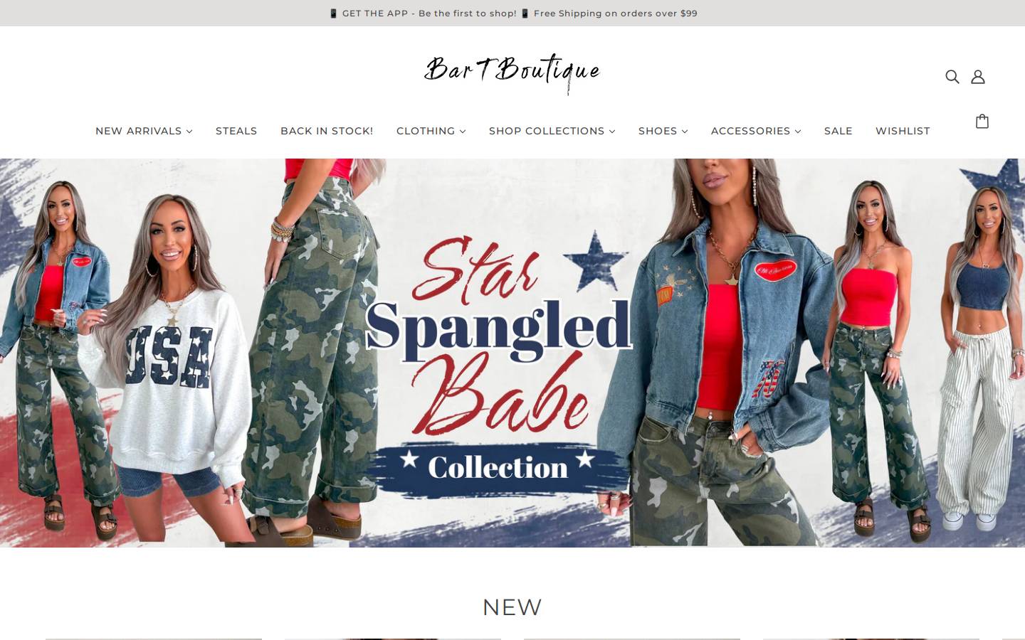bartboutique.com homepage screenshot