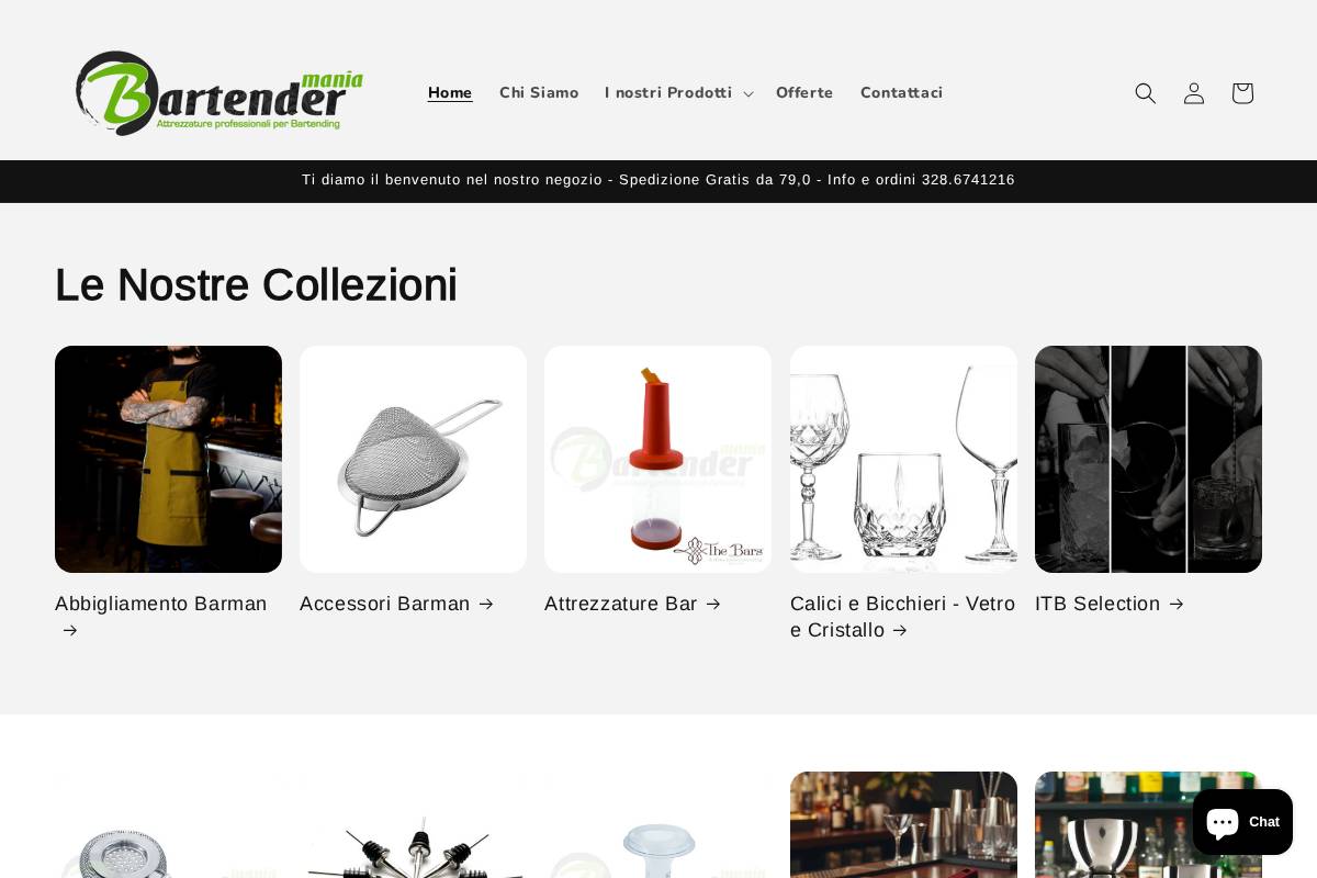 bartendermania.com homepage screenshot