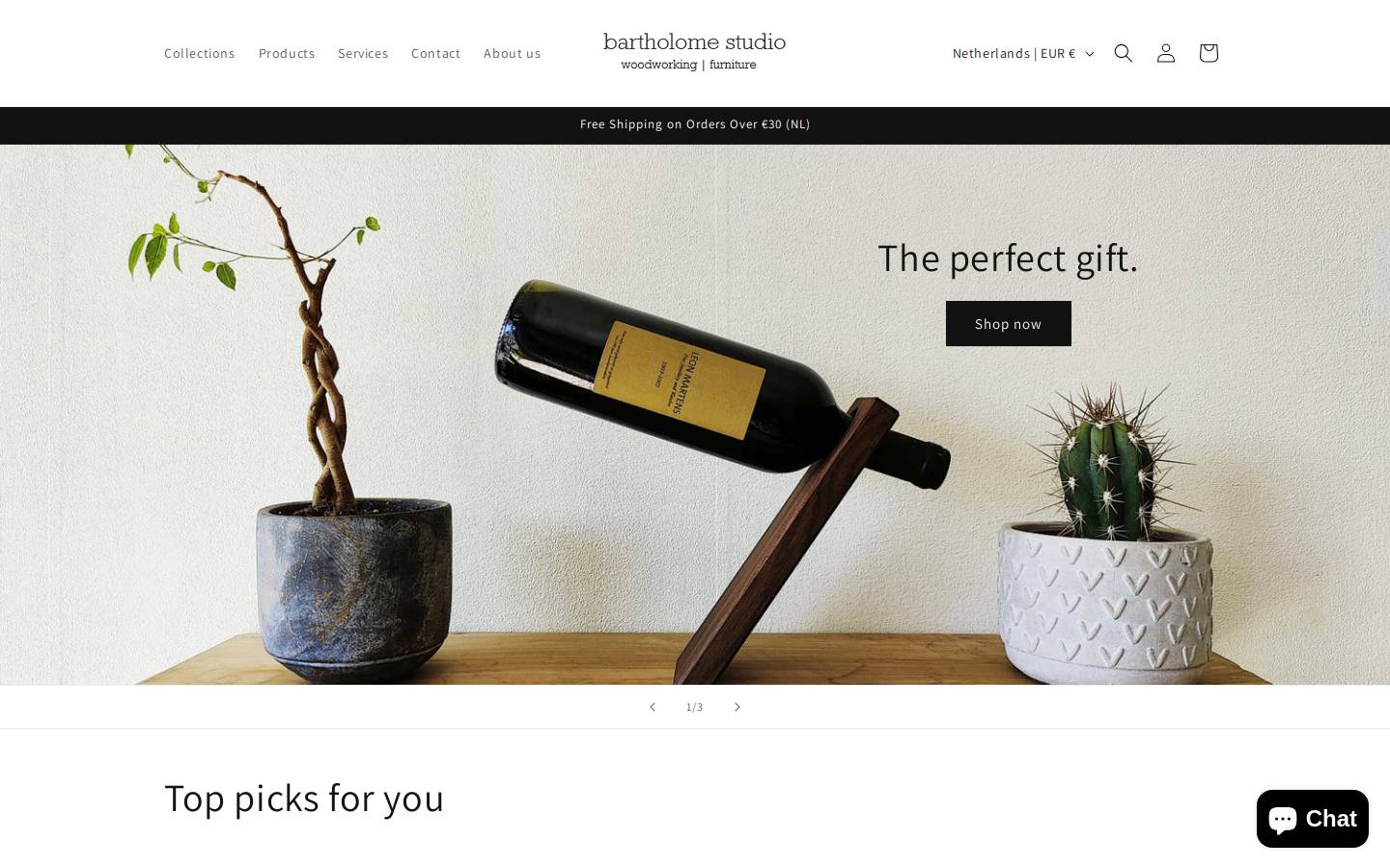 bartholome.nl homepage screenshot