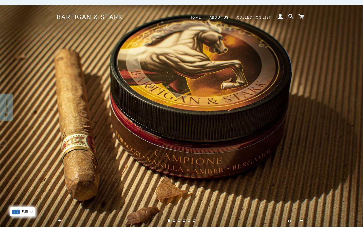 bartiganandstark.com homepage screenshot