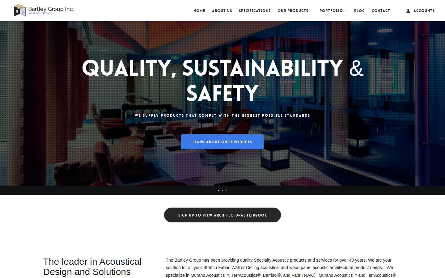 bartleygroup.com homepage screenshot