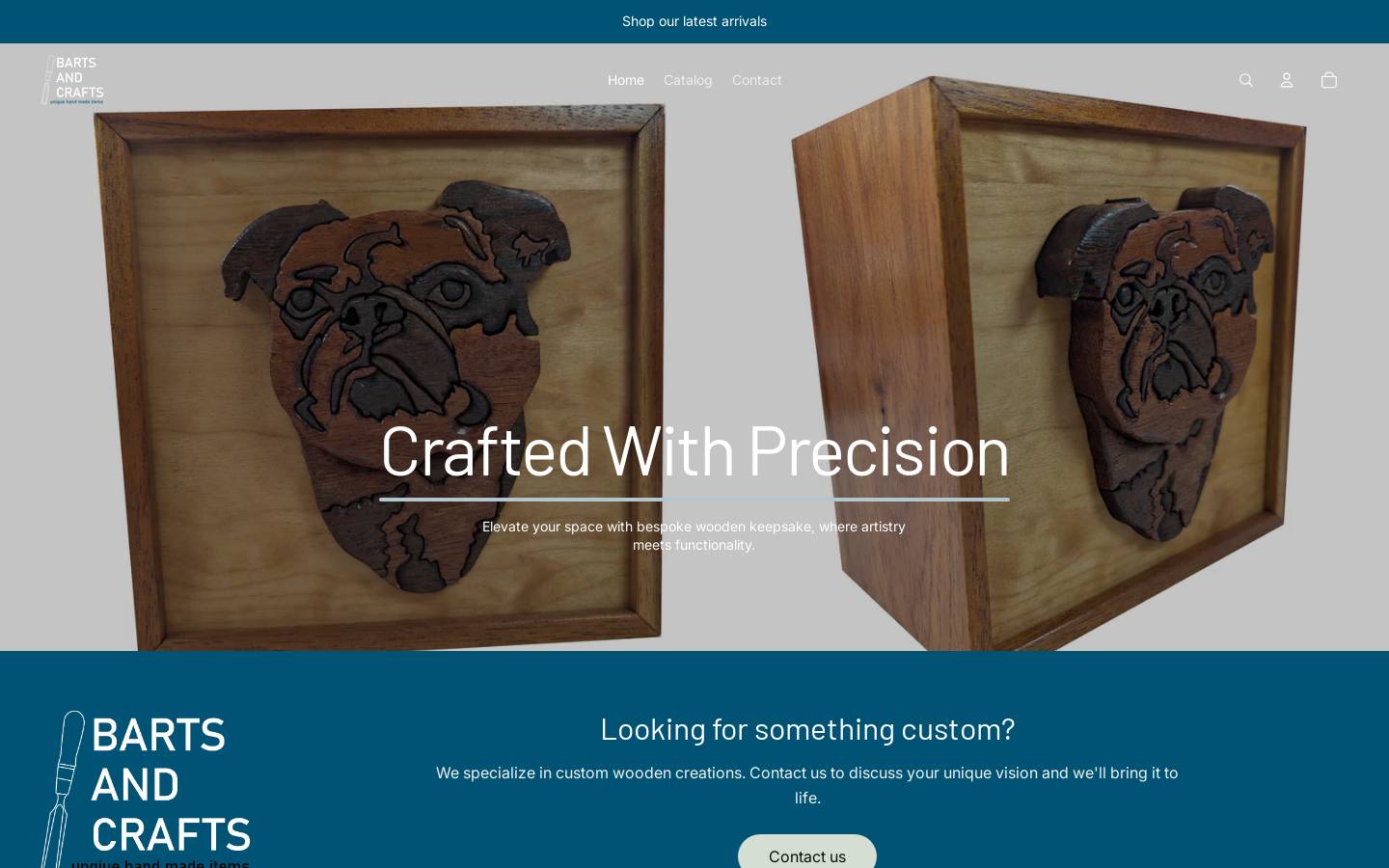 bartsandcrafts.com homepage screenshot