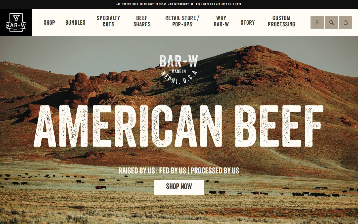 barwbeef.com homepage screenshot