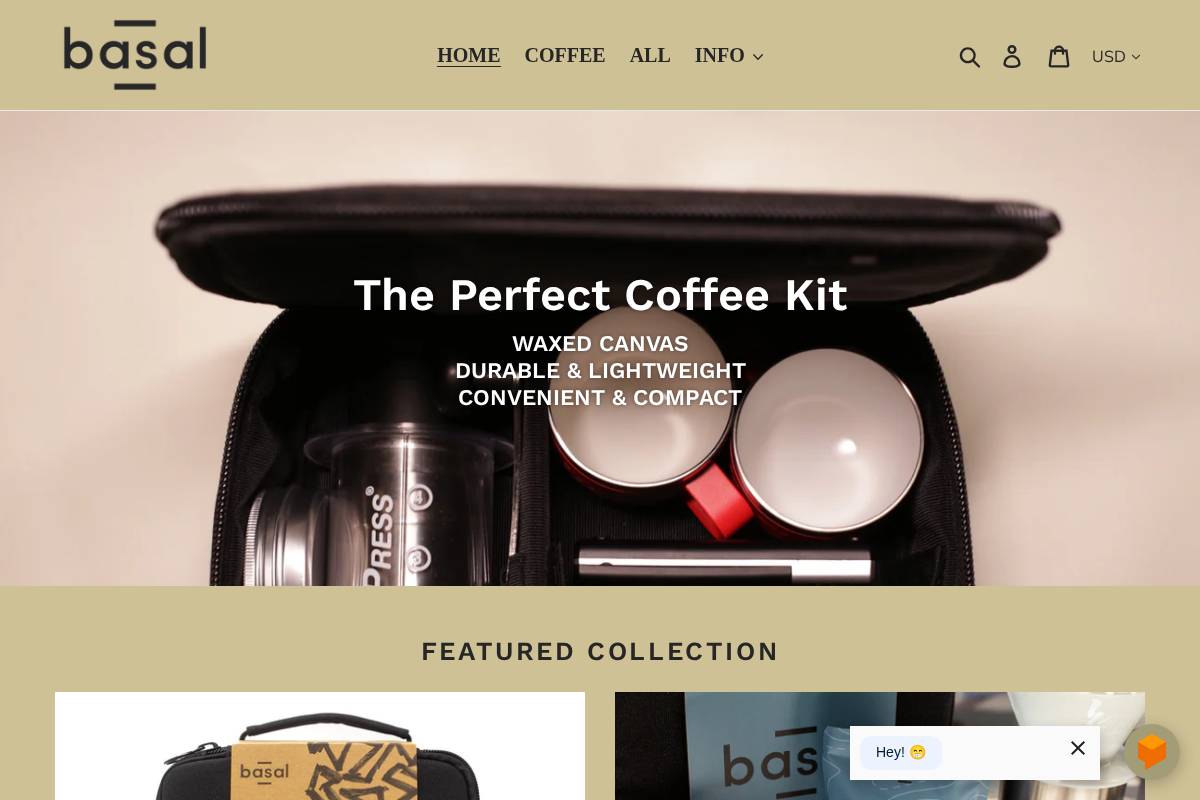 basal.co homepage screenshot
