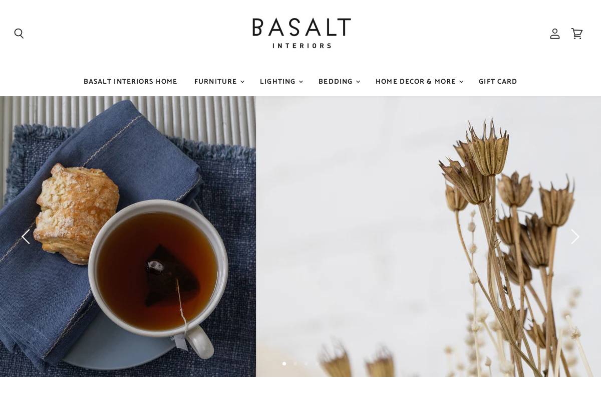 basaltinteriors.shop homepage screenshot