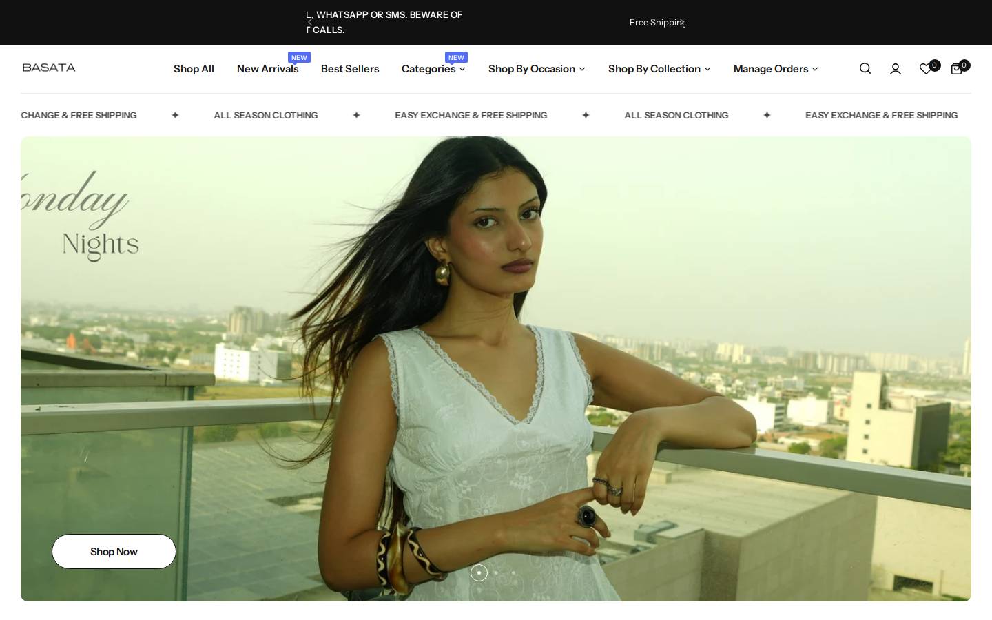 basata.co.in homepage screenshot