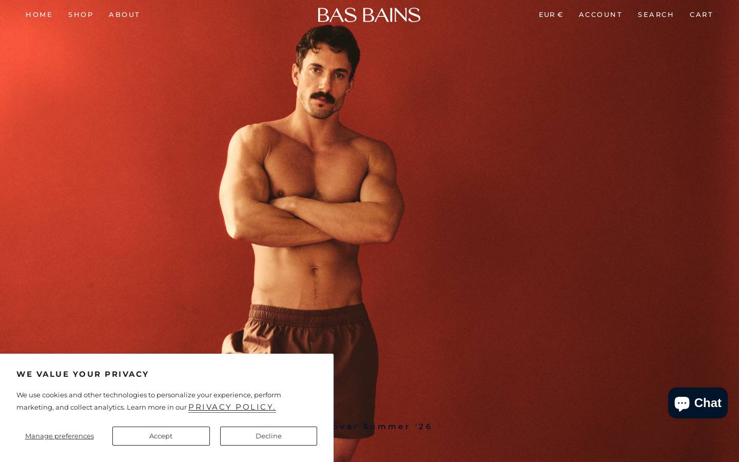 basbains.com homepage screenshot