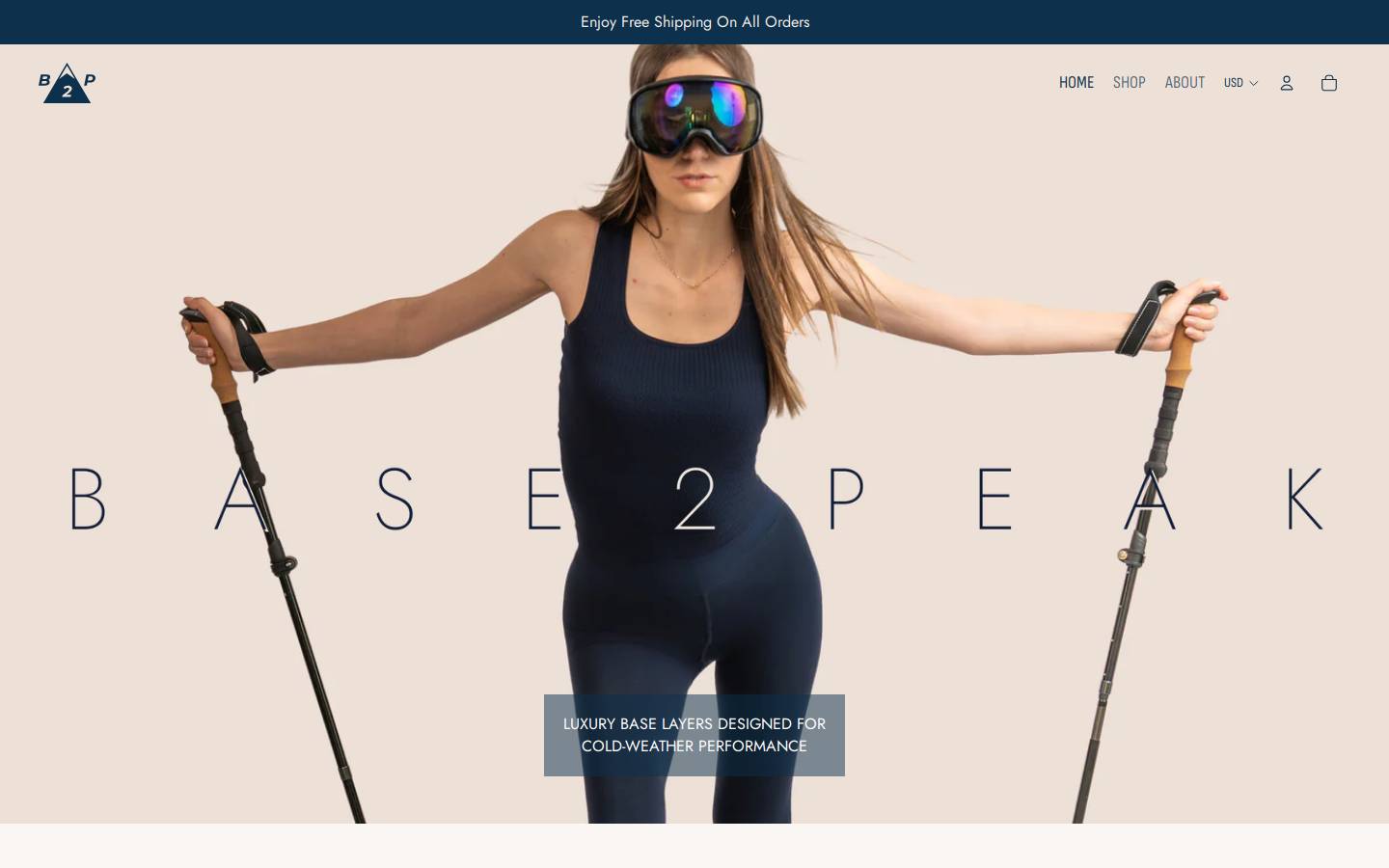 base2peak.com homepage screenshot