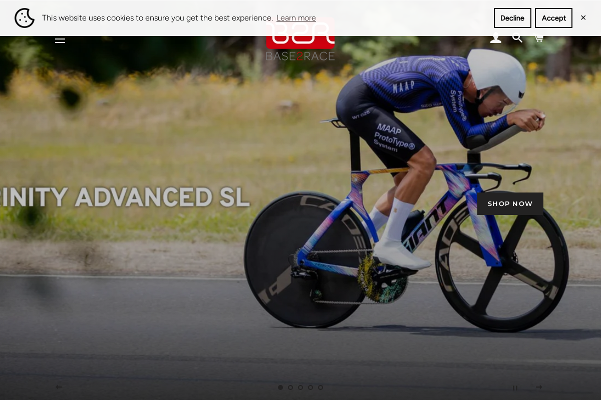 Base2Race homepage screenshot