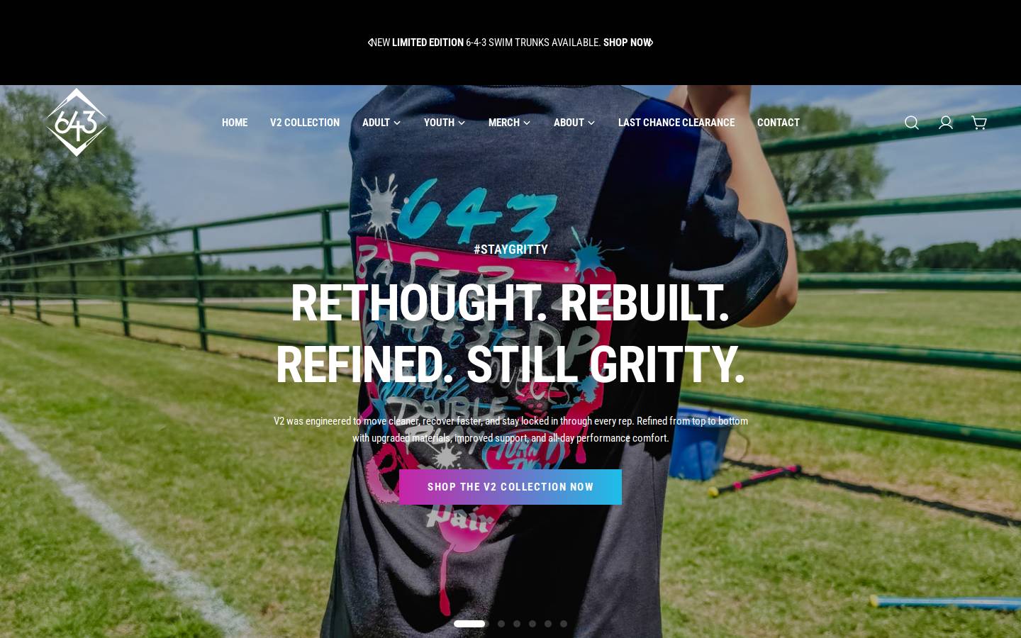 baseball643.com homepage screenshot