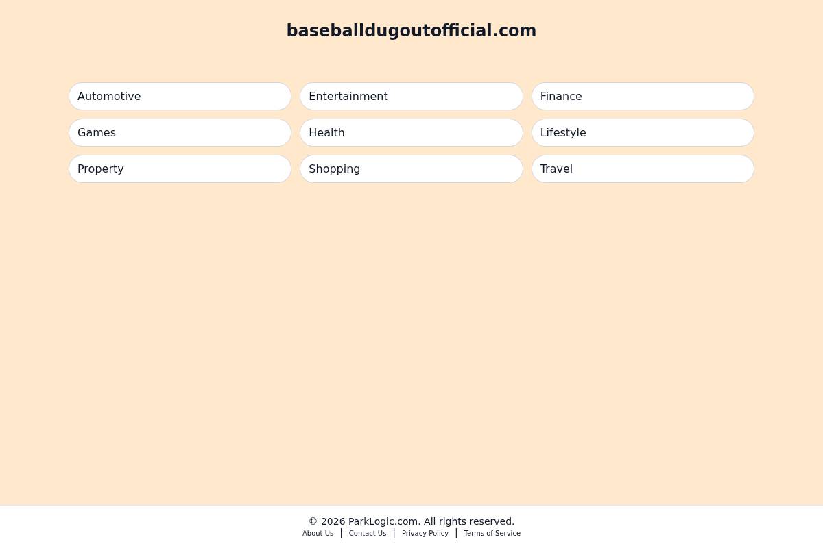 baseballdugoutofficial.com homepage screenshot