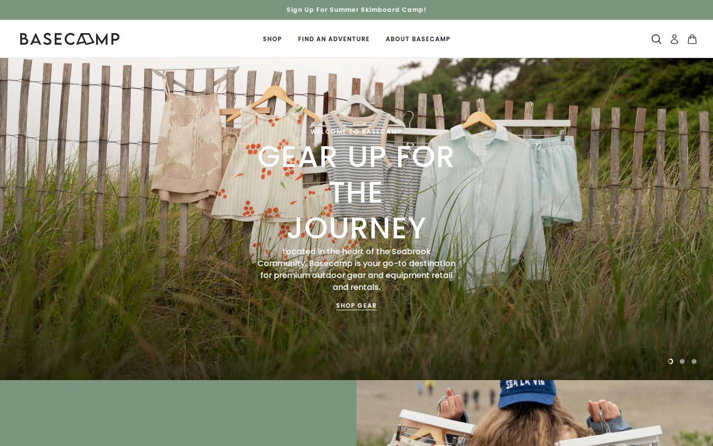 basecampsb.com homepage screenshot