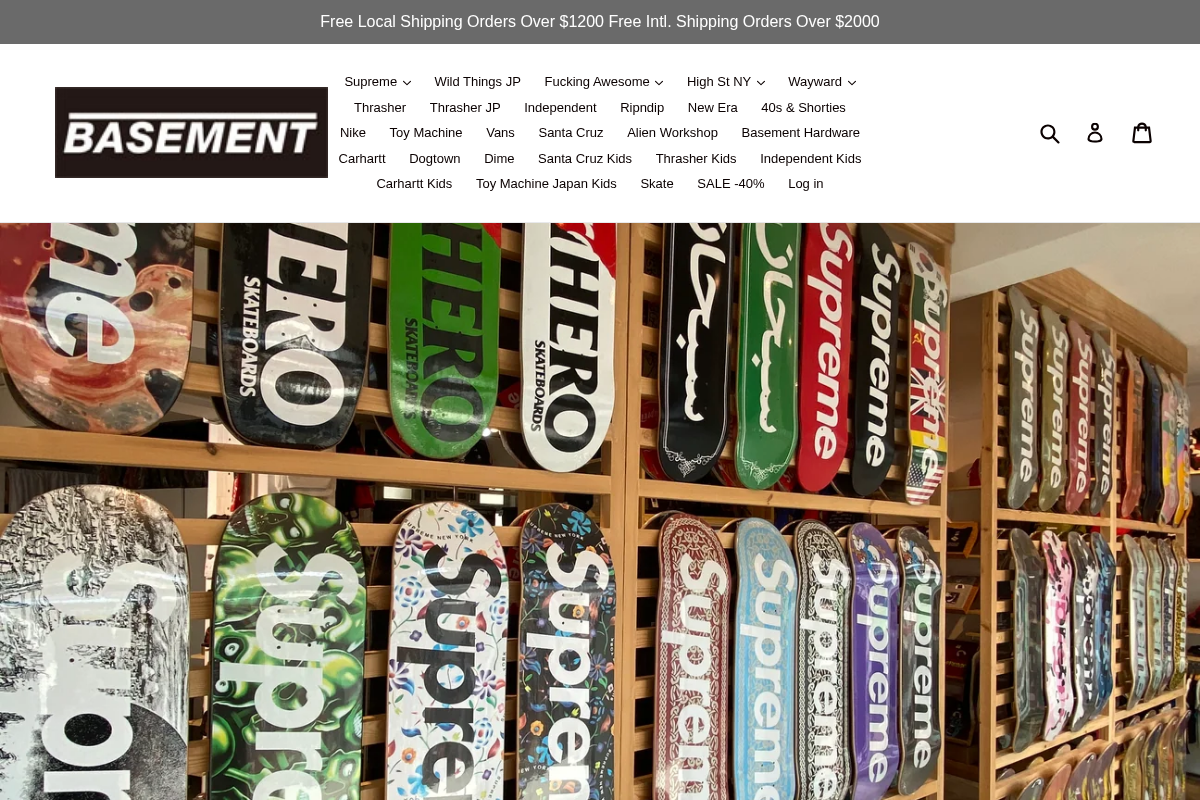 BASEMENT_HK homepage screenshot