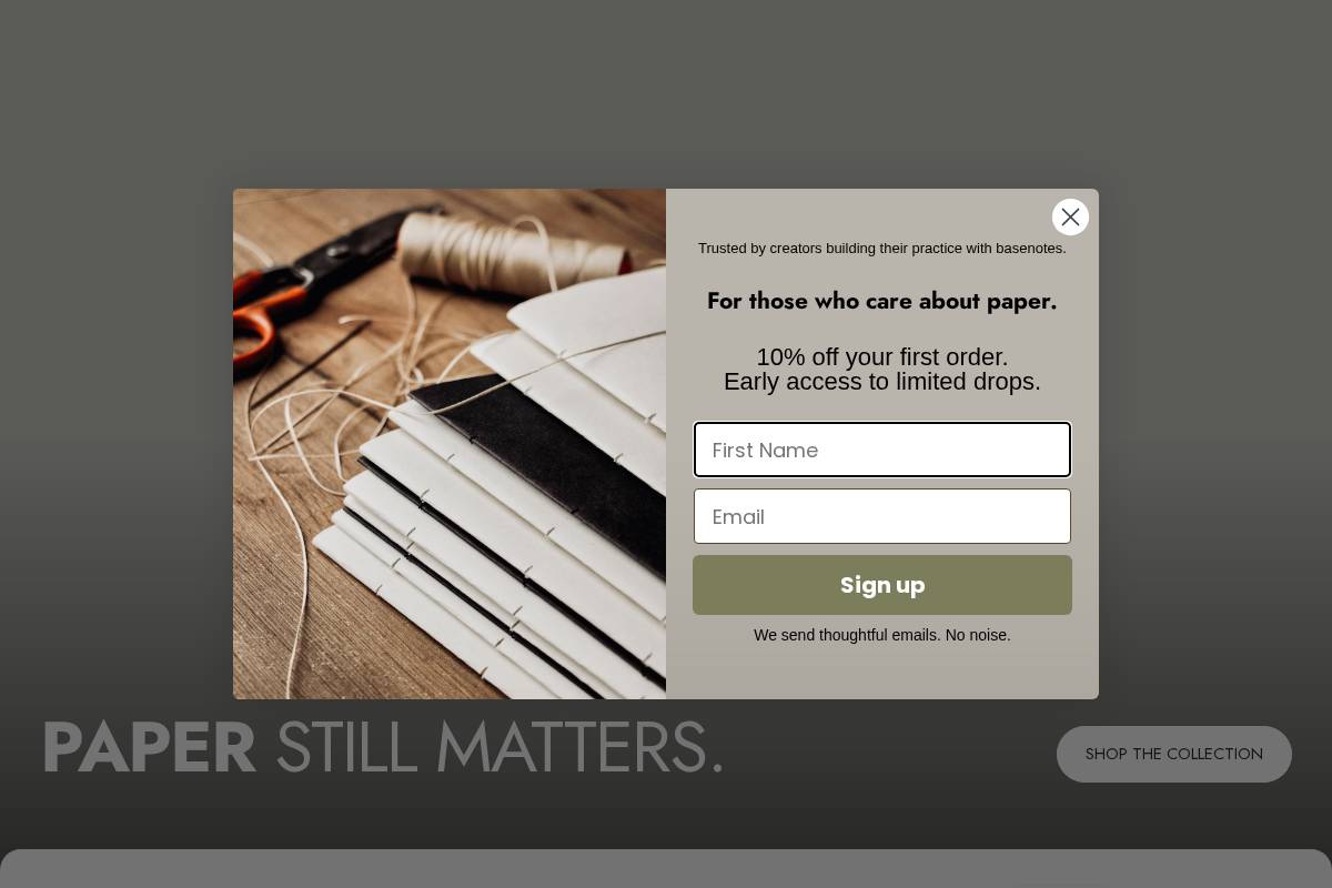 basenotes.co homepage screenshot