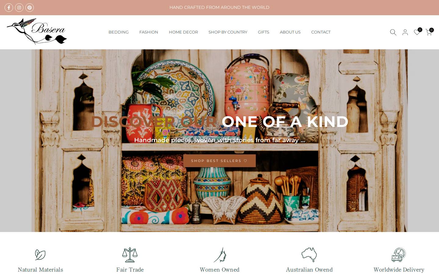 basera.com.au homepage screenshot