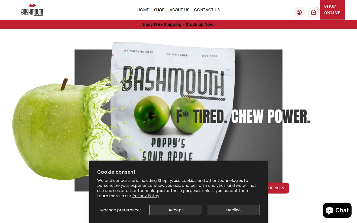 bashmouth.com homepage screenshot