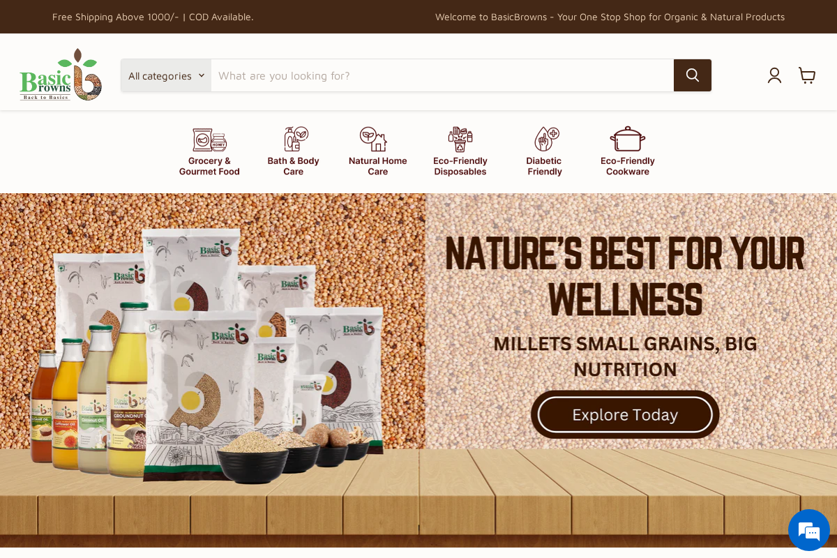 BasicBrowns homepage screenshot