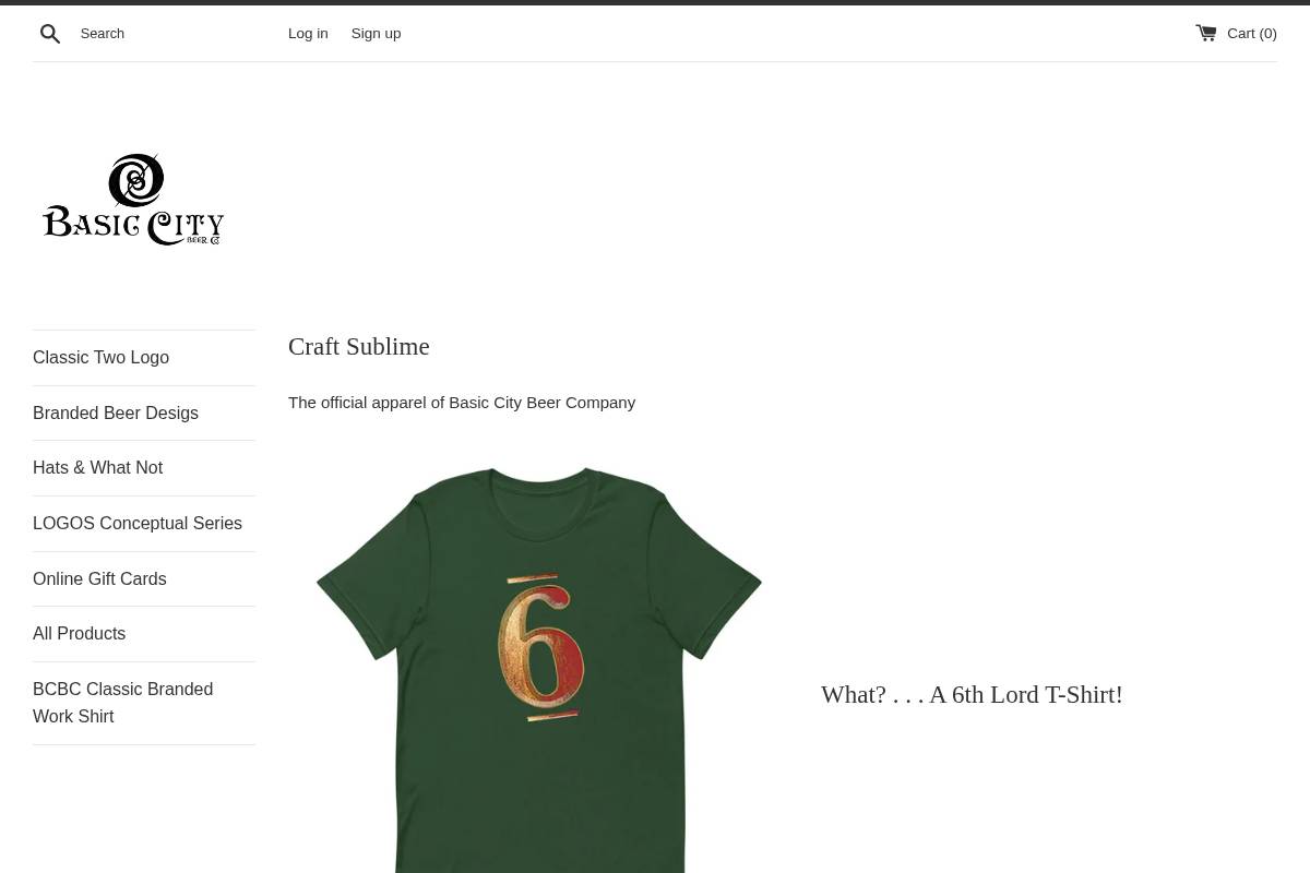 basiccitybeer.shop homepage screenshot