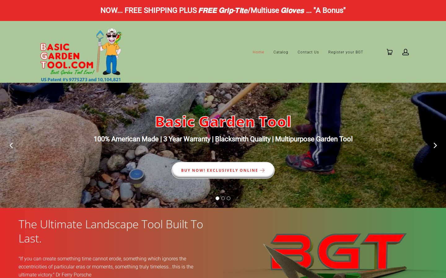 basicgardentool.com homepage screenshot