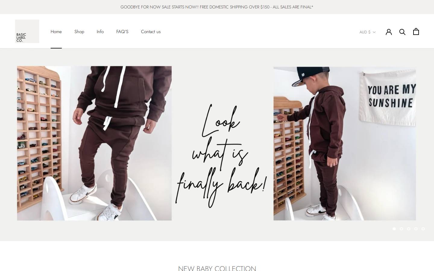 basiclabelco.com homepage screenshot