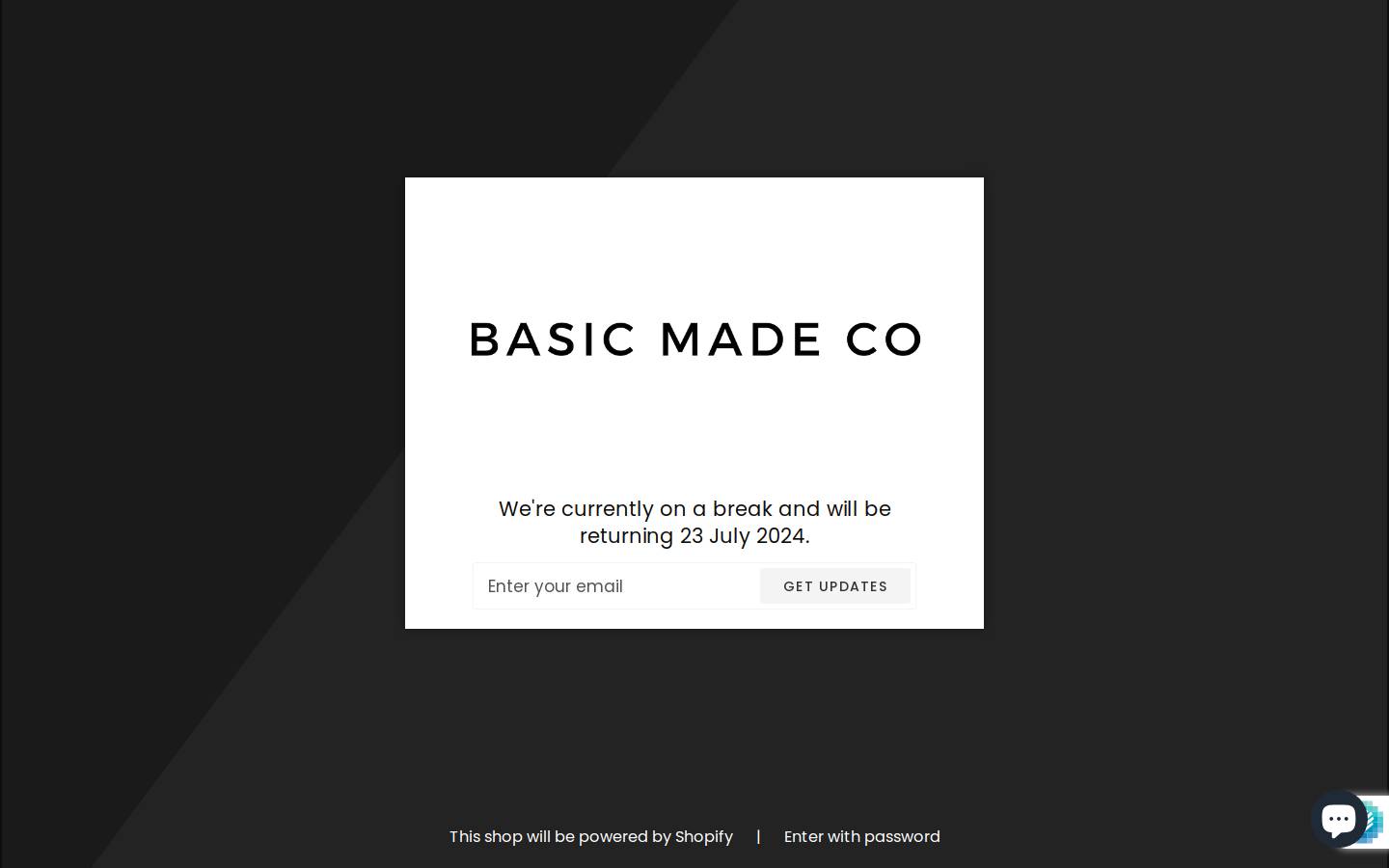 basicmadeco.com homepage screenshot
