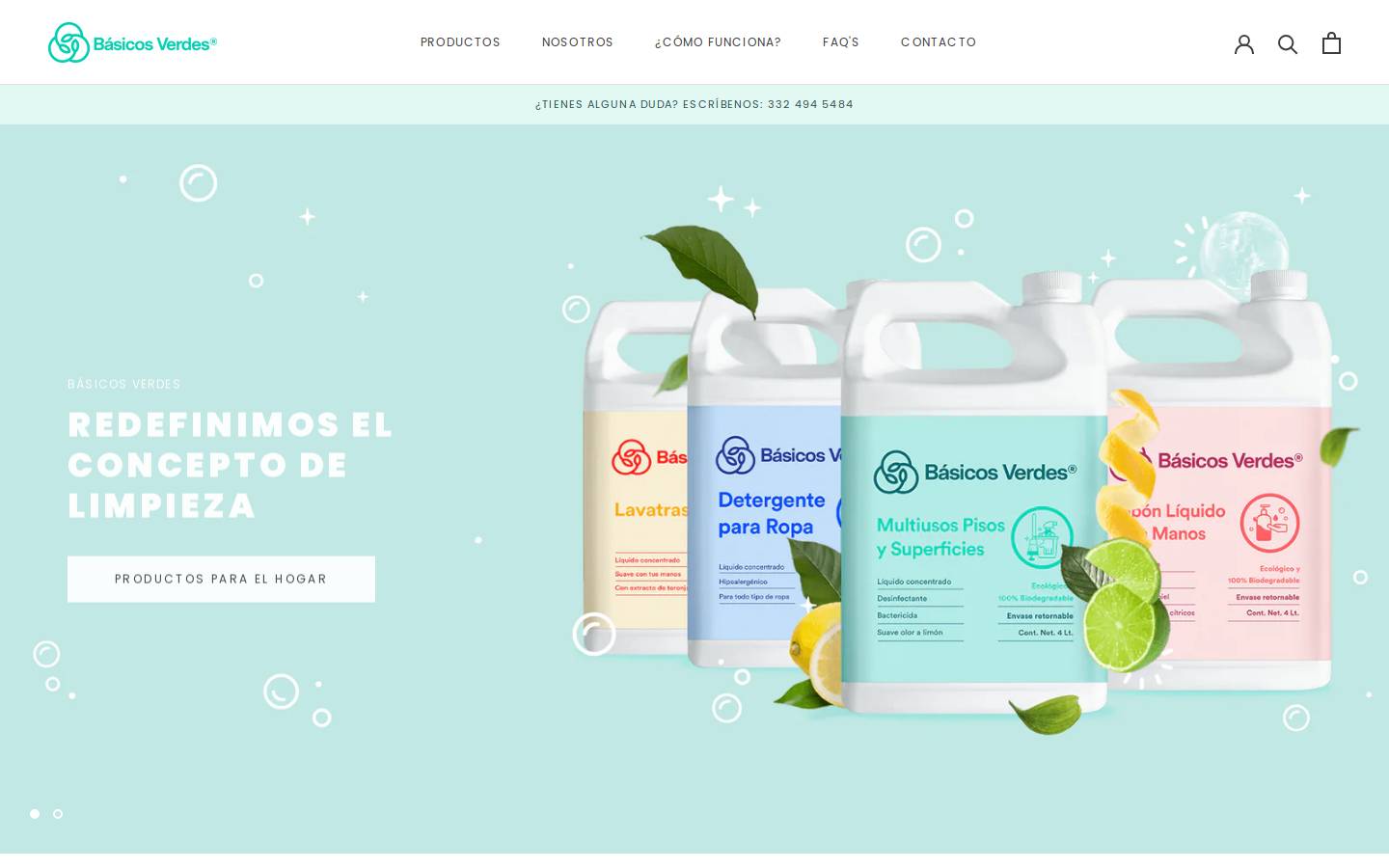 basicosverdes.com homepage screenshot