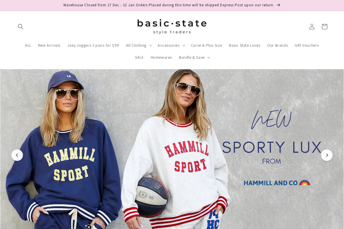Basic State homepage screenshot