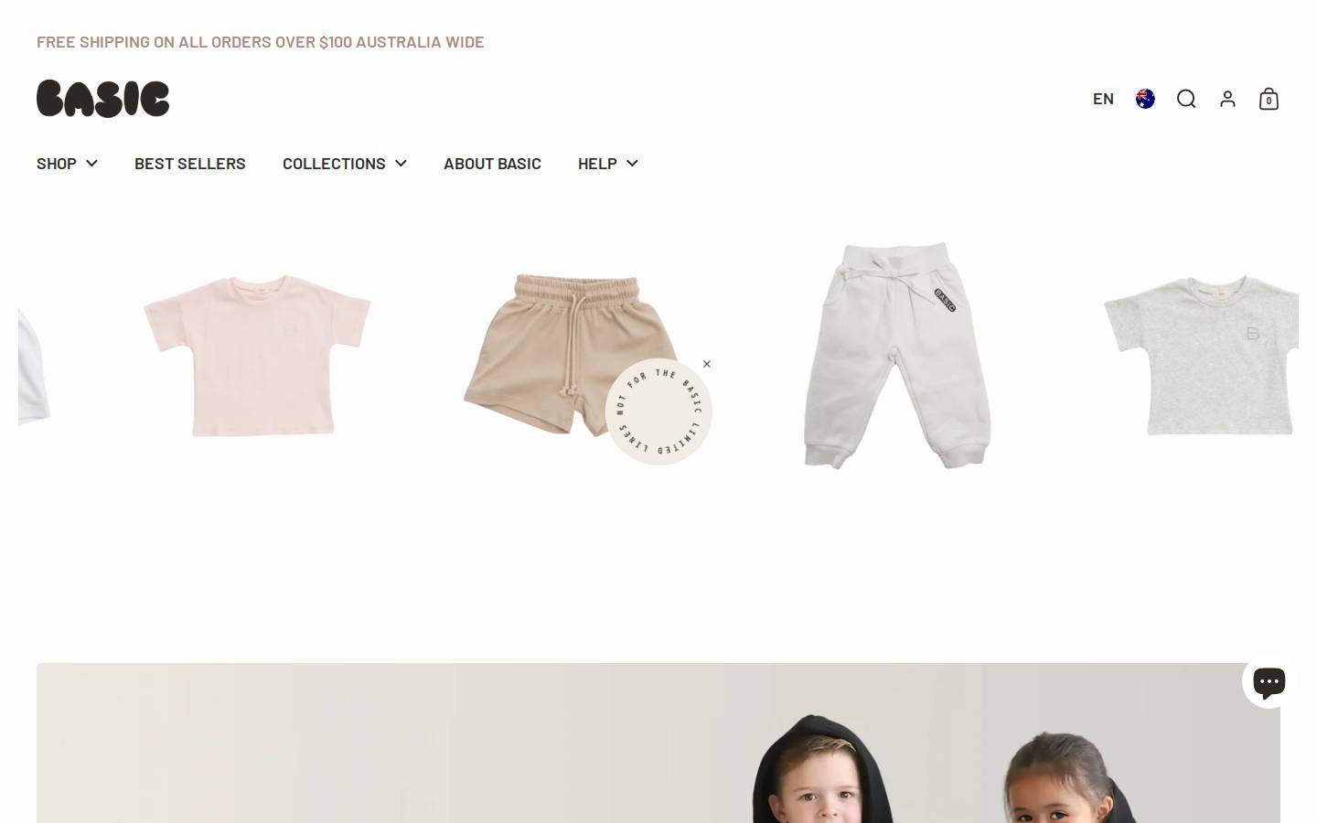 basicthecollective.com homepage screenshot