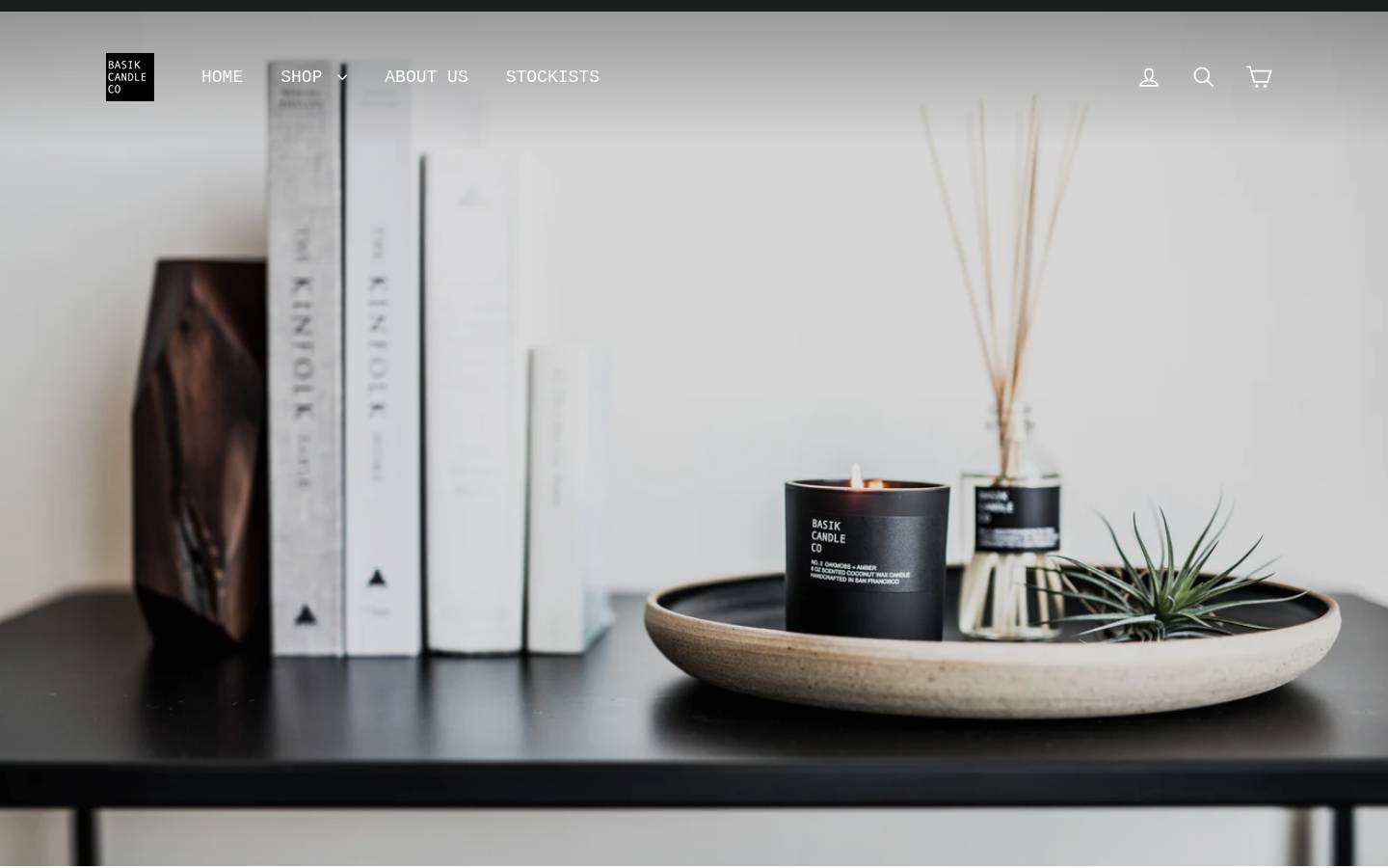basikcandle.com homepage screenshot