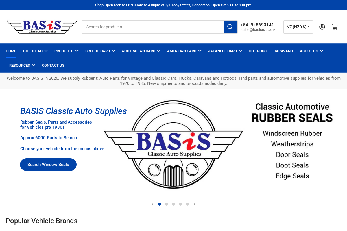 Basis NZ homepage screenshot