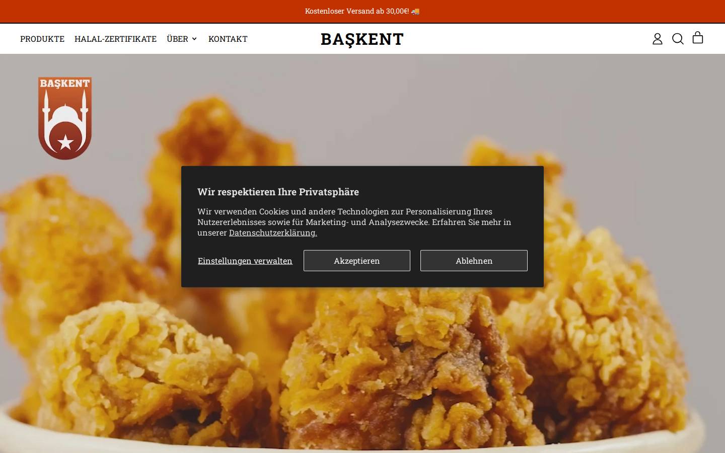 baskent.eu homepage screenshot