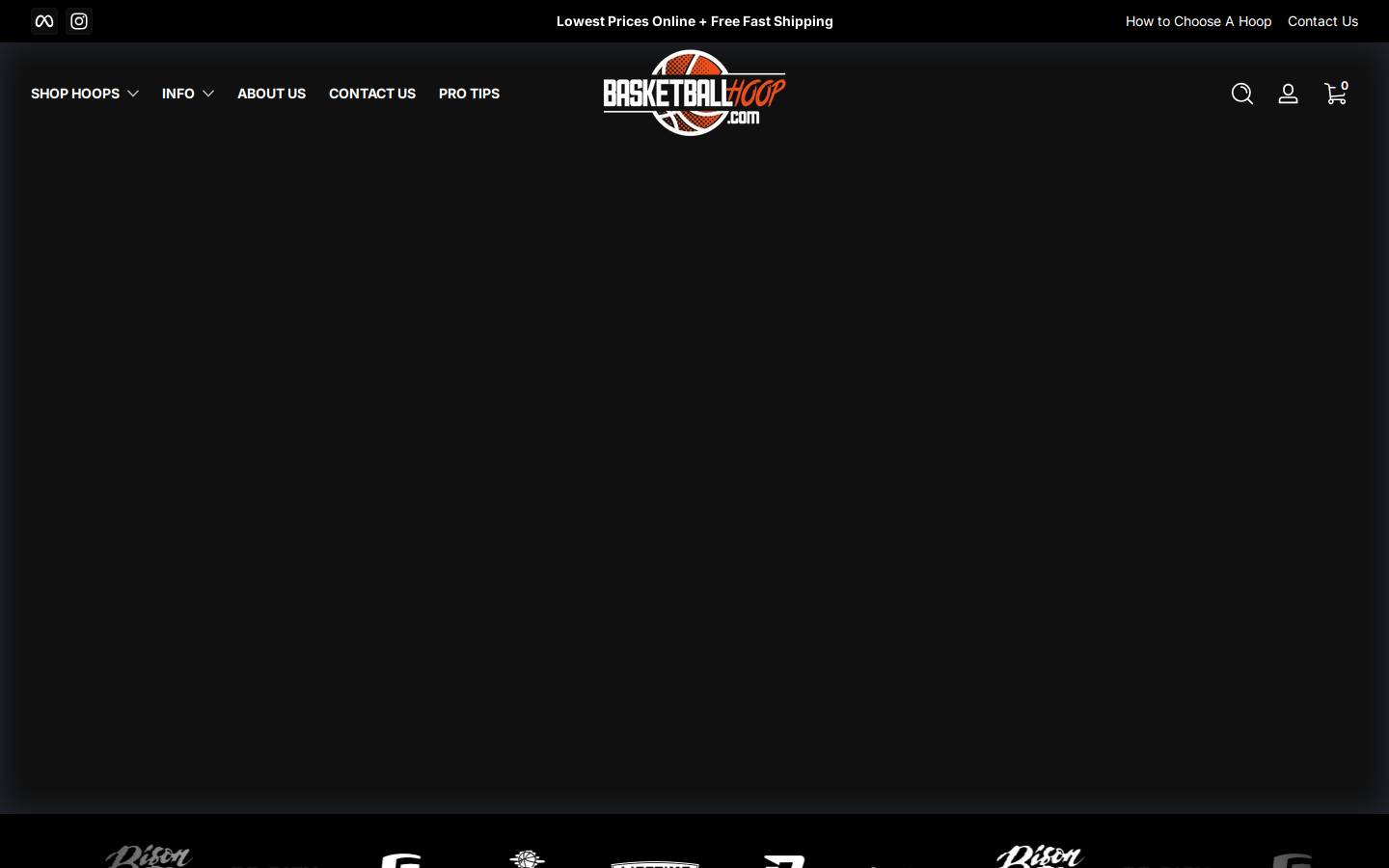 basketballhoop.com homepage screenshot