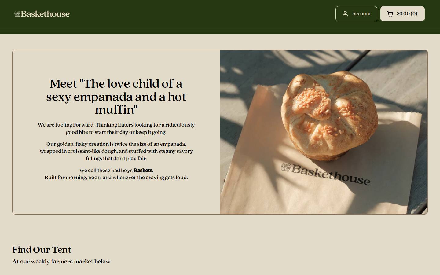 baskethouse.com homepage screenshot