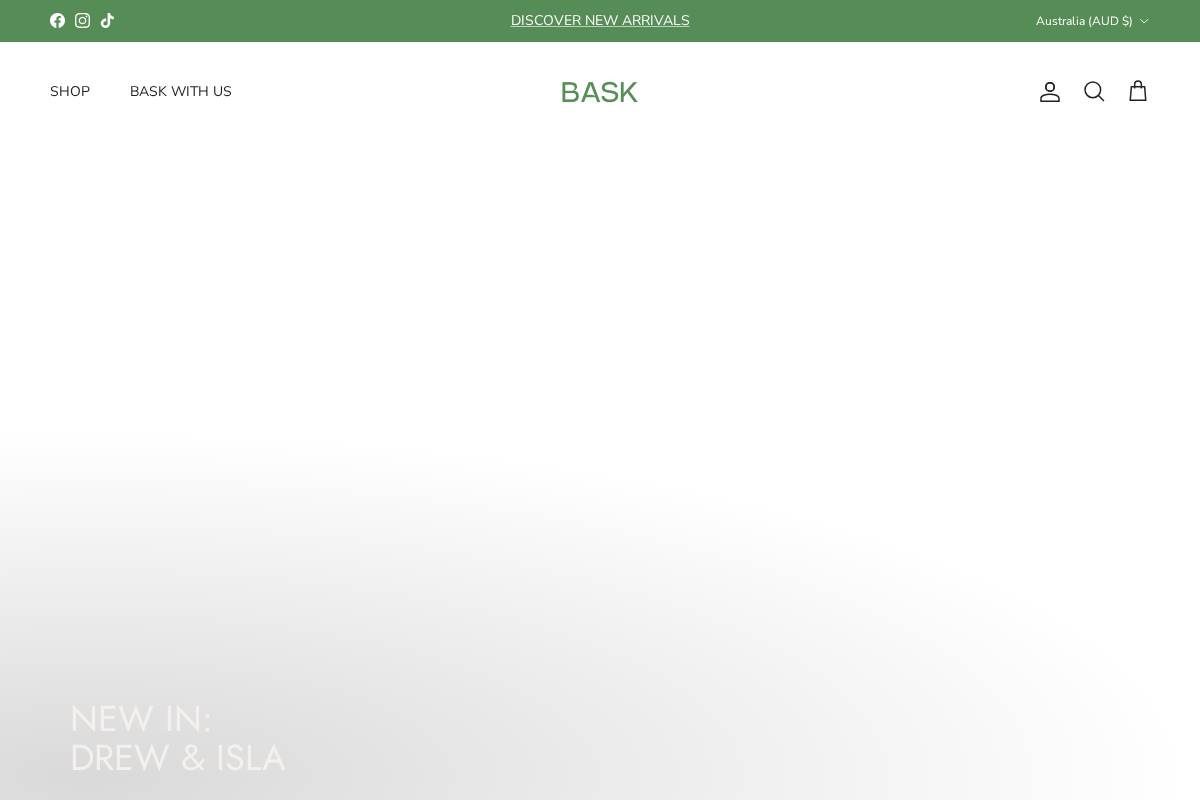 baskeyewear.com.au homepage screenshot