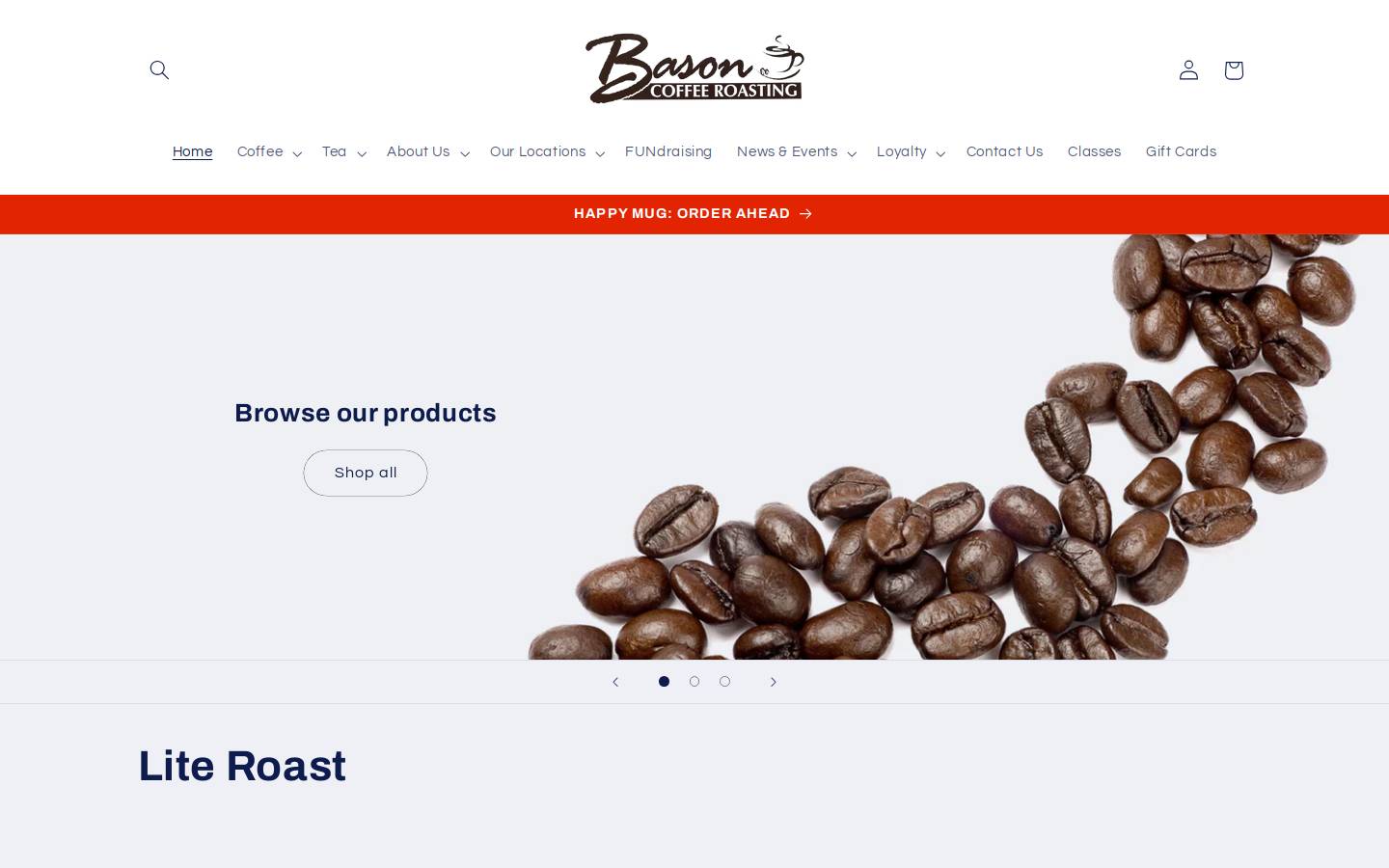 basoncoldbrew.com homepage screenshot