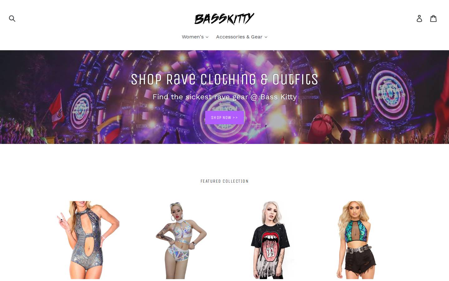 basskitty.net homepage screenshot