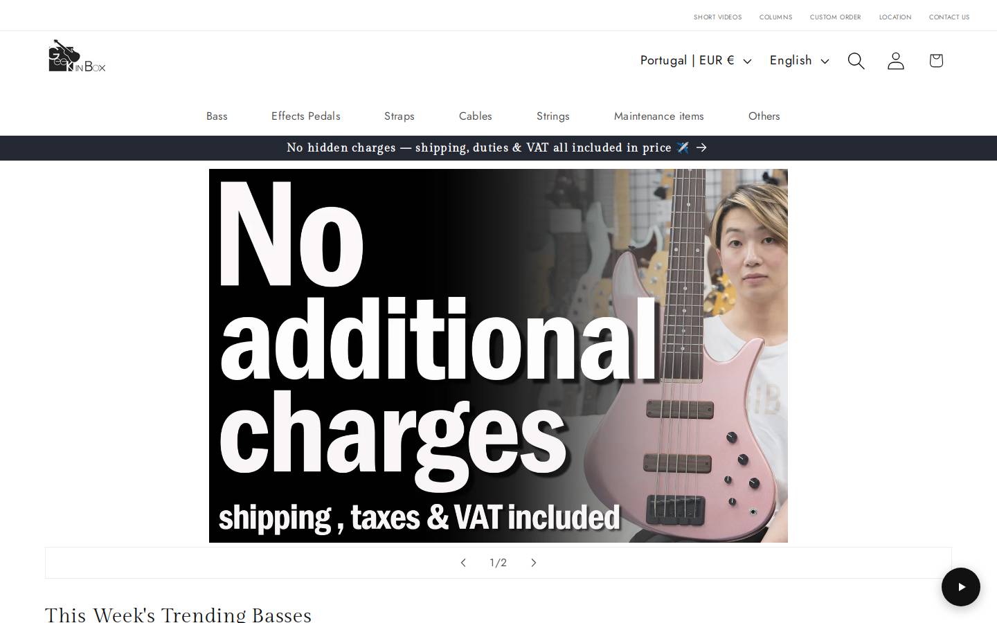 bassshop-gib.com homepage screenshot