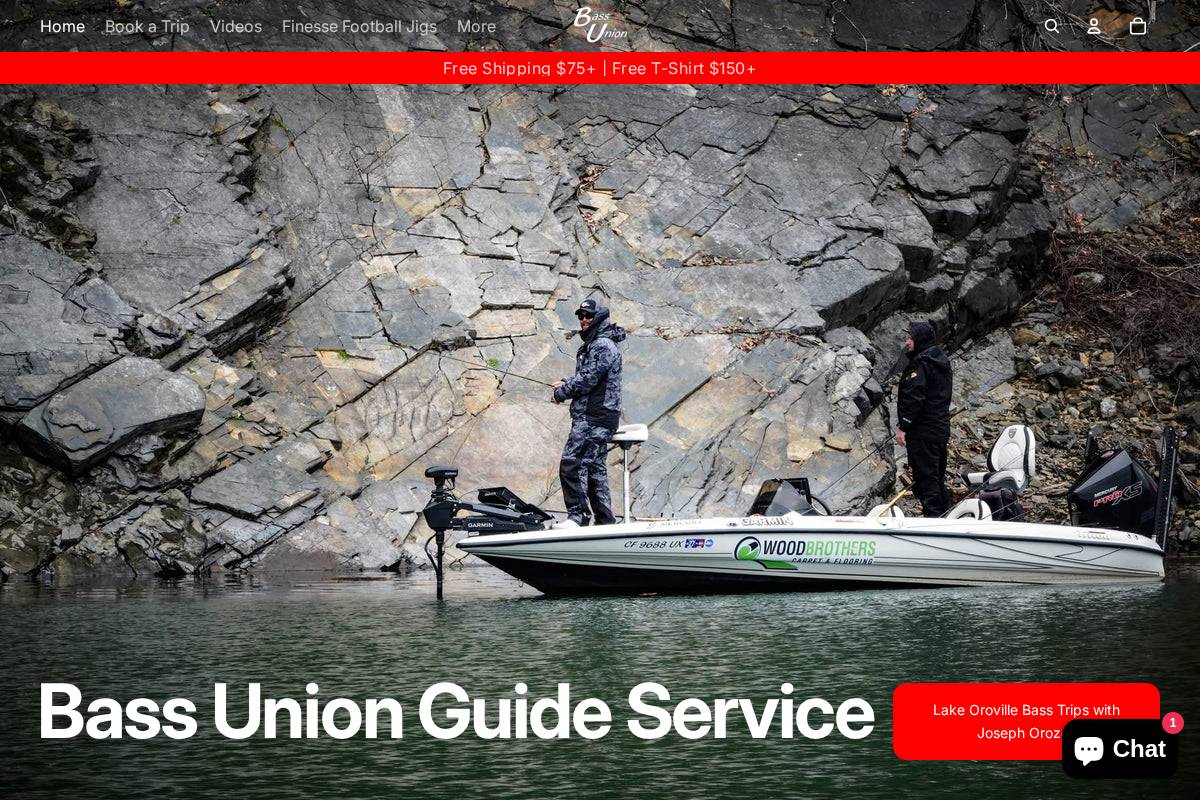 bassunionfishing.com homepage screenshot