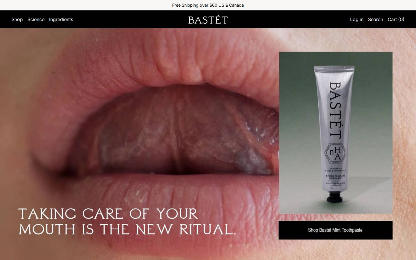 bastetritual.com homepage screenshot