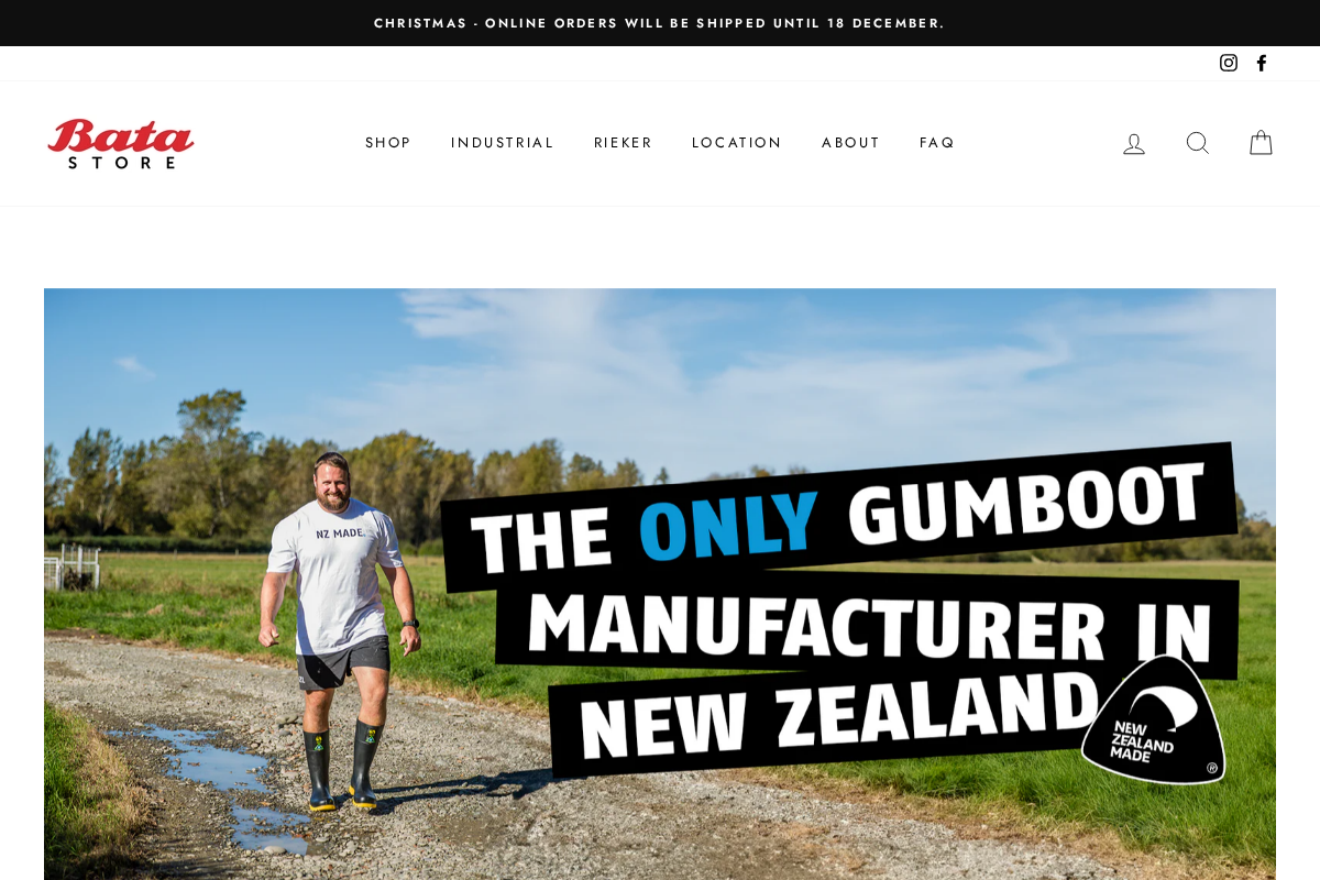 batastore.co.nz homepage screenshot