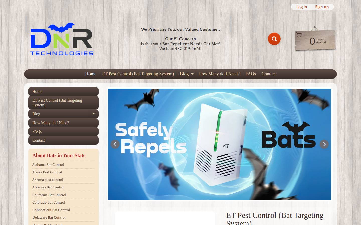 batcontrol-et.com homepage screenshot