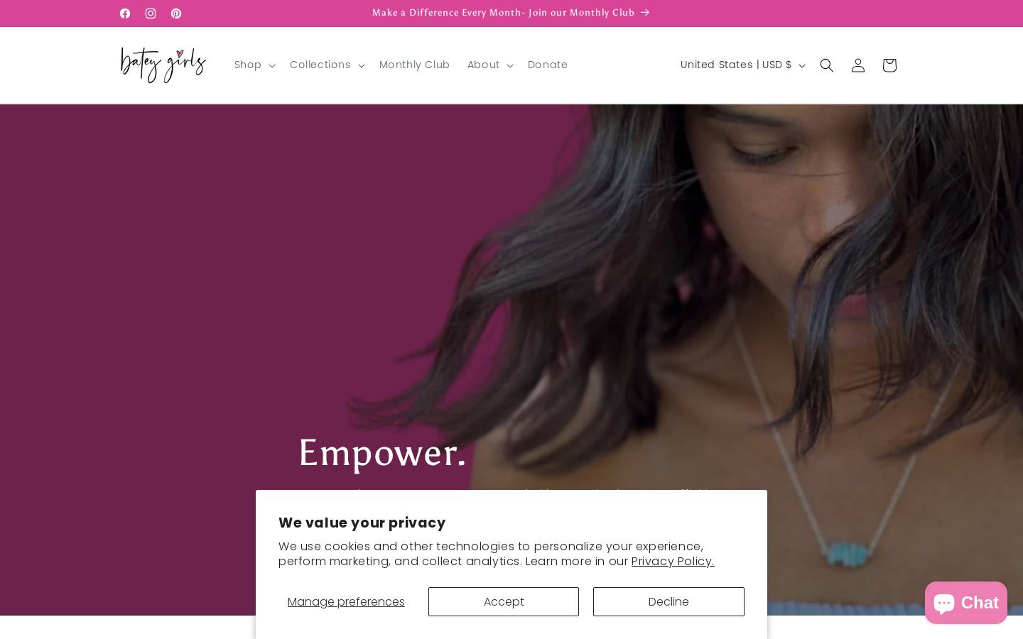 bateygirls.org homepage screenshot