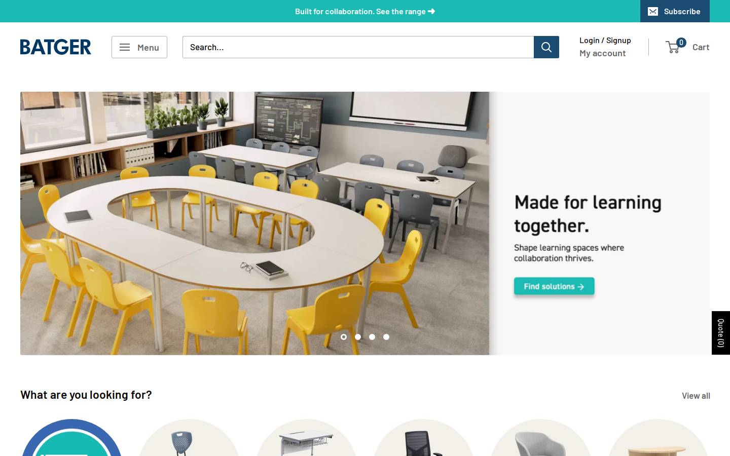 batger.com.au homepage screenshot