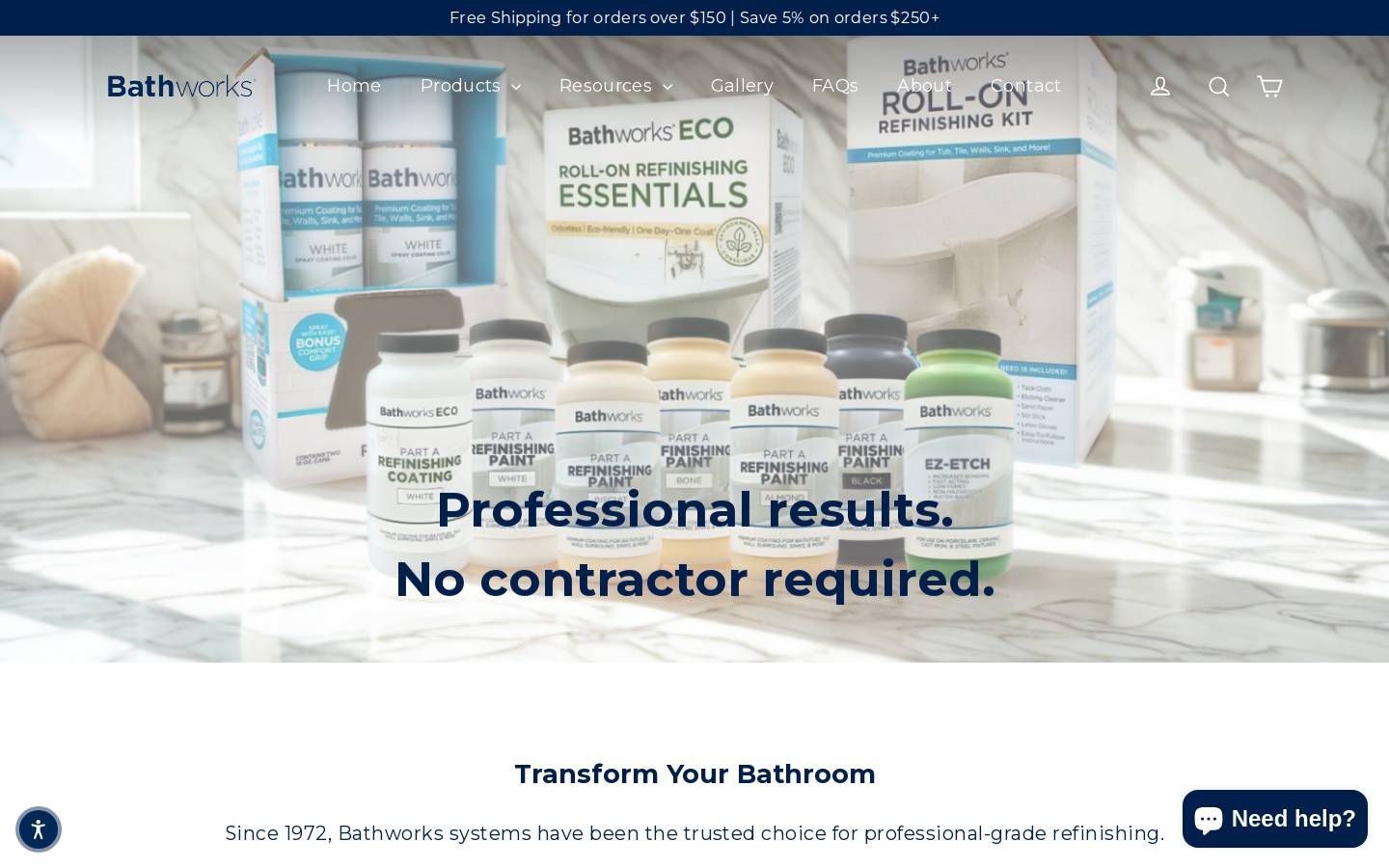 bath-works.net homepage screenshot