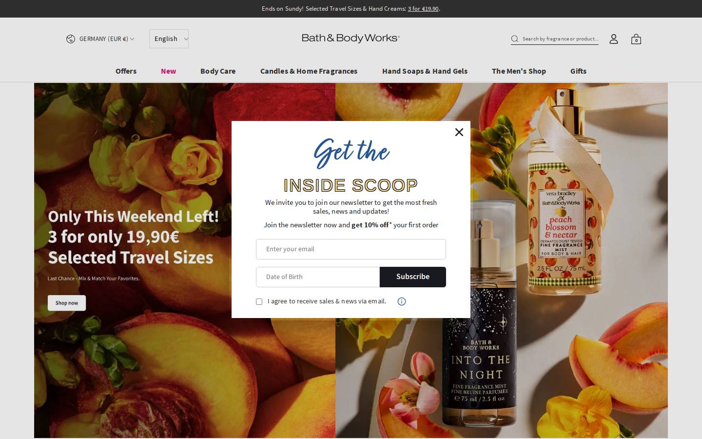 Bathandbodyworks homepage screenshot
