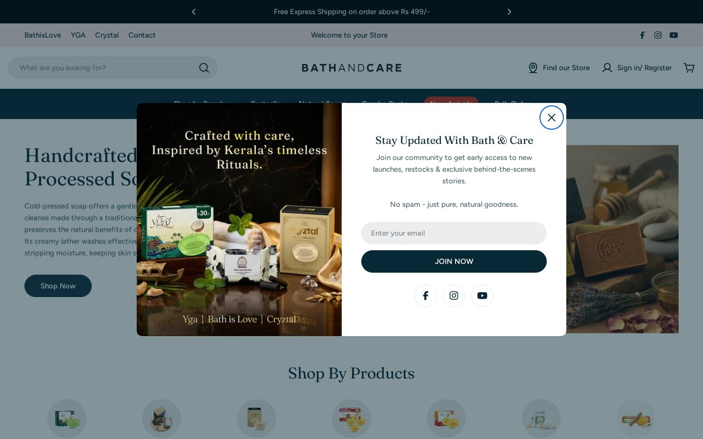 bathandcare.com homepage screenshot