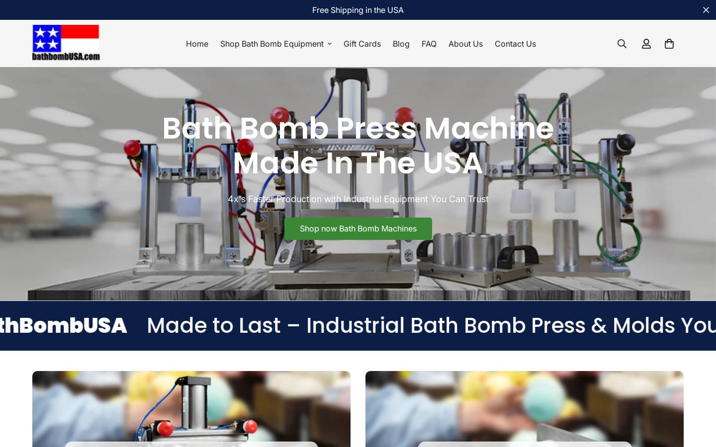 bathbombusa.com homepage screenshot