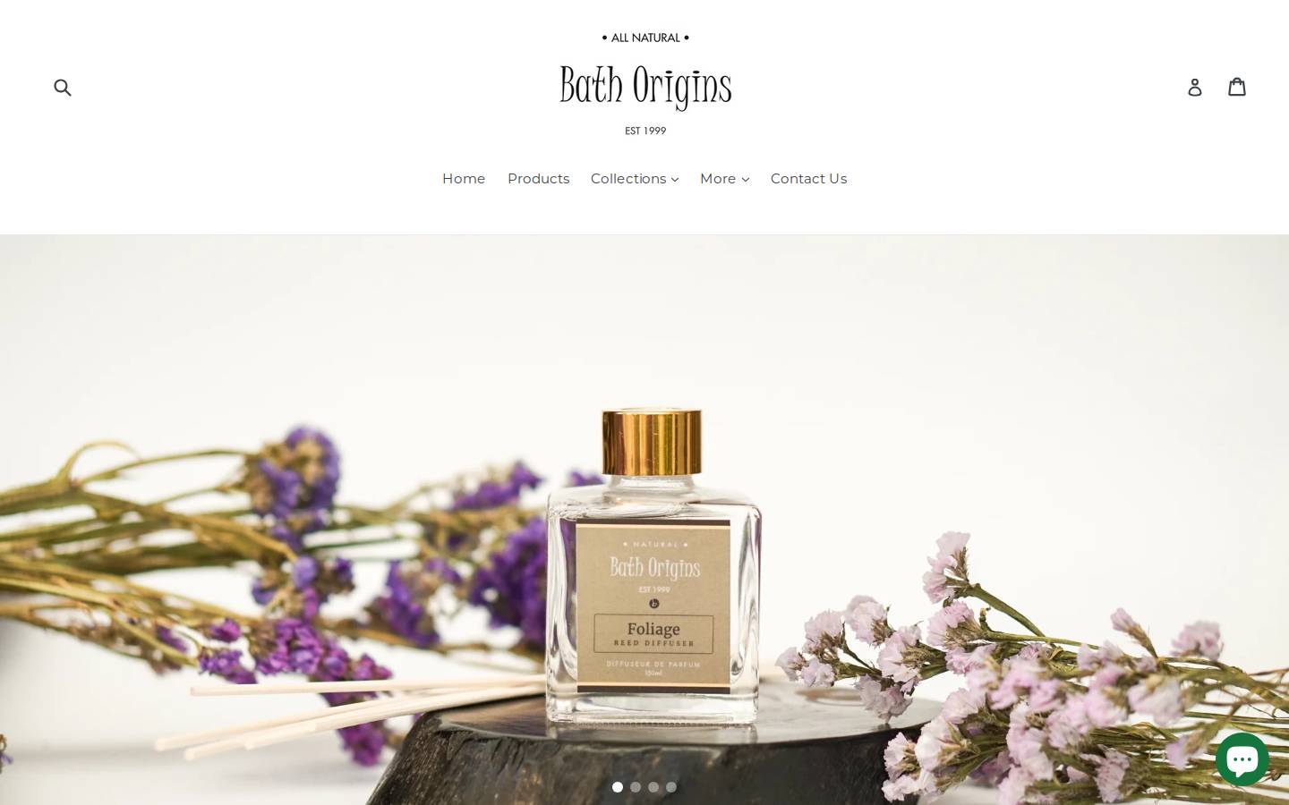 bathorigins.com homepage screenshot